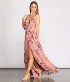 Alina Chiffon Floral Dress creates the perfect summer wedding guest dress or cocktail party dresss with stylish details in the latest trends for 2023!