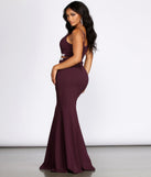 Davia Rhinestone Pretzel Trim Mermaid Dress creates the perfect summer wedding guest dress or cocktail party dresss with stylish details in the latest trends for 2023!