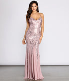 The Amelia Formal Sequin Scroll Dress is a gorgeous pick as your 2023 prom dress or formal gown for wedding guest, spring bridesmaid, or army ball attire!