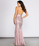 The Amelia Formal Sequin Scroll Dress is a gorgeous pick as your 2023 prom dress or formal gown for wedding guest, spring bridesmaid, or army ball attire!