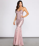 The Amelia Formal Sequin Scroll Dress is a gorgeous pick as your 2023 prom dress or formal gown for wedding guest, spring bridesmaid, or army ball attire!