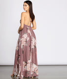 Elisa Floral Chiffon Cross Back A-Line Dress creates the perfect summer wedding guest dress or cocktail party dresss with stylish details in the latest trends for 2023!