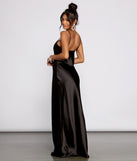 Londyn Formal Sleeveless Satin Dress creates the perfect summer wedding guest dress or cocktail party dresss with stylish details in the latest trends for 2023!