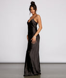 Londyn Formal Sleeveless Satin Dress creates the perfect summer wedding guest dress or cocktail party dresss with stylish details in the latest trends for 2023!