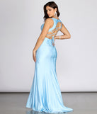 The Alessi Lace Back Mermaid Dress is a gorgeous pick as your 2023 prom dress or formal gown for wedding guest, spring bridesmaid, or army ball attire!