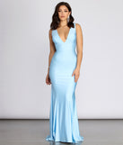 The Alessi Lace Back Mermaid Dress is a gorgeous pick as your 2023 prom dress or formal gown for wedding guest, spring bridesmaid, or army ball attire!
