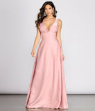 The Alexis Holographic Satin A-Line Dress is a gorgeous pick as your 2023 prom dress or formal gown for wedding guest, spring bridesmaid, or army ball attire!
