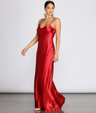 Yadira Formal Satin Dress is a stunning choice for a bridesmaid dress or maid of honor dress, and to feel beautiful at Prom 2023, spring weddings, formals, & military balls!