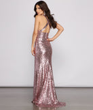 The Bella High Slit Sequin Dress is a gorgeous pick as your 2023 prom dress or formal gown for wedding guest, spring bridesmaid, or army ball attire!