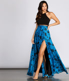 Alexina Crepe High Neck Floral Satin Dress creates the perfect summer wedding guest dress or cocktail party dresss with stylish details in the latest trends for 2023!