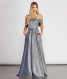 Monica Off Shoulder A-Line Dress is a stunning choice for a bridesmaid dress or maid of honor dress, and to feel beautiful at Prom 2023, spring weddings, formals, & military balls!