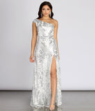 Melinda One Shoulder Sequin Dress creates the perfect spring wedding guest dress or cocktail attire with stylish details in the latest trends for 2023!