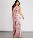 The Bianca Sequin Scroll Mermaid Dress is a gorgeous pick as your 2023 prom dress or formal gown for wedding guest, spring bridesmaid, or army ball attire!