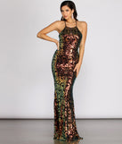 Tracy Sequin Scroll Mermaid Dress creates the perfect summer wedding guest dress or cocktail party dresss with stylish details in the latest trends for 2023!