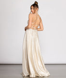 Gayle Metallic A-Line Dress creates the perfect summer wedding guest dress or cocktail party dresss with stylish details in the latest trends for 2023!