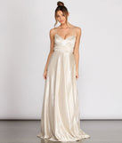 Gayle Metallic A-Line Dress creates the perfect summer wedding guest dress or cocktail party dresss with stylish details in the latest trends for 2023!