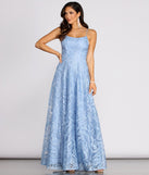 The Cicilia Embroidered Floral A-Line Dress is a gorgeous pick as your 2023 prom dress or formal gown for wedding guest, spring bridesmaid, or army ball attire!