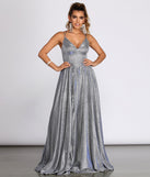 Olympia Glitter Full A-Line Dress is a stunning choice for a bridesmaid dress or maid of honor dress, and to feel beautiful at Prom 2023, spring weddings, formals, & military balls!