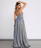 Olympia Glitter Full A-Line Dress is a stunning choice for a bridesmaid dress or maid of honor dress, and to feel beautiful at Prom 2023, spring weddings, formals, & military balls!