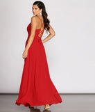 Kai Chiffon Lace Up Back A-Line Dress creates the perfect summer wedding guest dress or cocktail party dresss with stylish details in the latest trends for 2023!