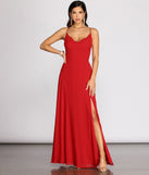 Kai Chiffon Lace Up Back A-Line Dress creates the perfect summer wedding guest dress or cocktail party dresss with stylish details in the latest trends for 2023!