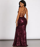 Taralynn Sequin Lace Up Evening Gown creates the perfect spring wedding guest dress or cocktail attire with stylish details in the latest trends for 2023!