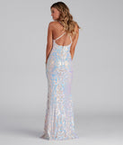 Deonne Iridescent Sequin Cross Back Dress creates the perfect summer wedding guest dress or cocktail party dresss with stylish details in the latest trends for 2023!