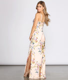 Elane Floral Satin Slip Gown creates the perfect summer wedding guest dress or cocktail party dresss with stylish details in the latest trends for 2023!