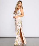 Elane Floral Satin Slip Gown creates the perfect summer wedding guest dress or cocktail party dresss with stylish details in the latest trends for 2023!