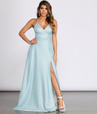 Millie Glitter Cross Back A Line Dress is a stunning choice for a bridesmaid dress or maid of honor dress, and to feel beautiful at Prom 2023, spring weddings, formals, & military balls!