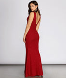Joesphine Glitter Crepe Deep V Formal Dress creates the perfect summer wedding guest dress or cocktail party dresss with stylish details in the latest trends for 2023!