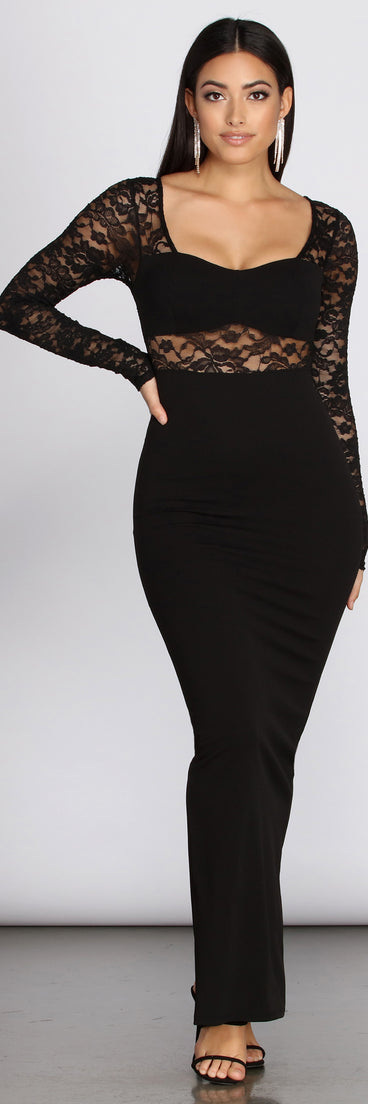 Yara Formal Illusion Lace Dress is a stunning choice for a bridesmaid dress or maid of honor dress, and to feel beautiful at Prom 2023, spring weddings, formals, & military balls!