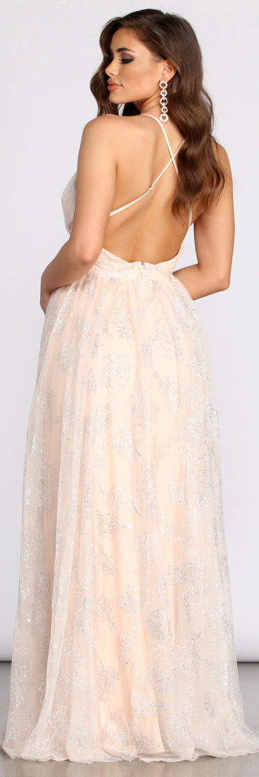 Piper Glitter A-Line Dress is a stunning choice for a bridesmaid dress or maid of honor dress, and to feel beautiful at Prom 2023, spring weddings, formals, & military balls!