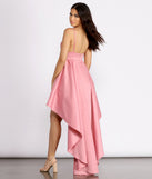 Taralynn Taffeta High Low Evening Dress is a stunning choice for a bridesmaid dress or maid of honor dress, and to feel beautiful at Prom 2023, spring weddings, formals, & military balls!