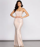 Suzette Lace Back Sequin Dress is a stunning choice for a bridesmaid dress or maid of honor dress, and to feel beautiful at Prom 2023, spring weddings, formals, & military balls!