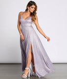 The Kerry Glitter Lace Up Back A Line Dress is a gorgeous pick as your 2023 prom dress or formal gown for wedding guest, spring bridesmaid, or army ball attire!