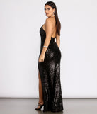 Taya Open Back Sequin Dress is a stunning choice for a bridesmaid dress or maid of honor dress, and to feel beautiful at Prom 2023, spring weddings, formals, & military balls!