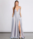 Stefanie Glitter Shine Cross Back A-Line Dress is a stunning choice for a bridesmaid dress or maid of honor dress, and to feel beautiful at Prom 2023, spring weddings, formals, & military balls!