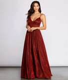 Shira Shine Stylish Lace Back Gown