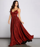 Shira Shine Lace Back Gown is a stunning choice for a bridesmaid dress or maid of honor dress, and to feel beautiful at Prom 2023, spring weddings, formals, & military balls!