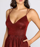 Shira Shine Lace Back Gown is a stunning choice for a bridesmaid dress or maid of honor dress, and to feel beautiful at Prom 2023, spring weddings, formals, & military balls!