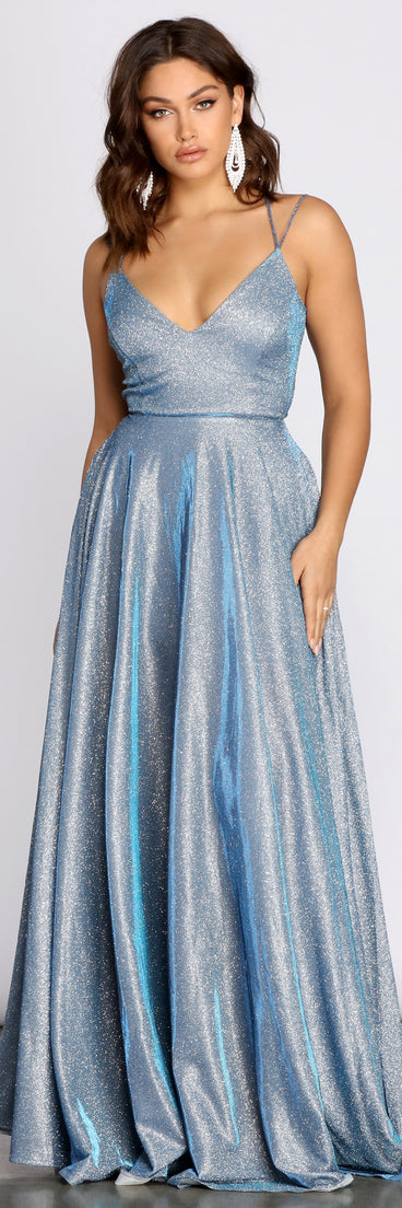 Sherri Formal Glitter Lattice Dress | Windsor Sherri Formal Glitter Lattice Dress | Windsor