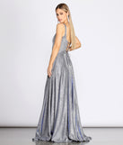 The Ivy Formal Glitter A-Line Dress is a gorgeous pick as your 2023 prom dress or formal gown for wedding guest, spring bridesmaid, or army ball attire!