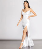 Charlie Metallic Knit Mermaid Dress creates the perfect summer wedding guest dress or cocktail party dresss with stylish details in the latest trends for 2023!