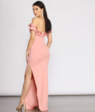 Colleen Ruffle Off Shoulder Crepe Dress creates the perfect summer wedding guest dress or cocktail party dresss with stylish details in the latest trends for 2023!