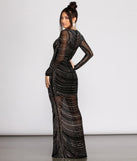 The Blake Heat Stone Mesh Dress is a gorgeous pick as your 2023 prom dress or formal gown for wedding guest, spring bridesmaid, or army ball attire!