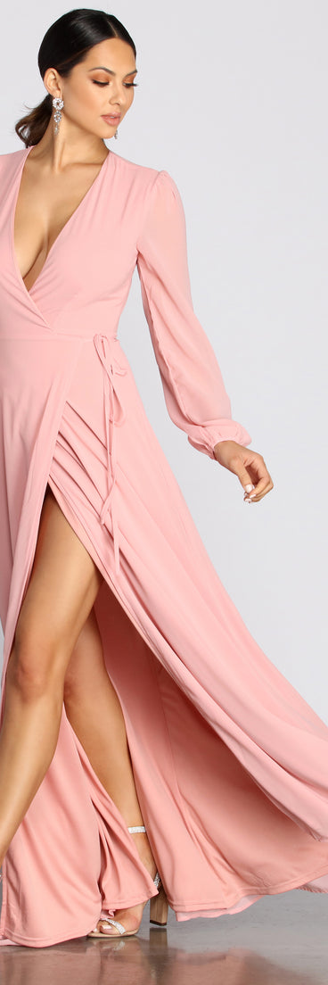 Jordan Chiffon Wrap Dress creates the perfect summer wedding guest dress or cocktail party dresss with stylish details in the latest trends for 2023!