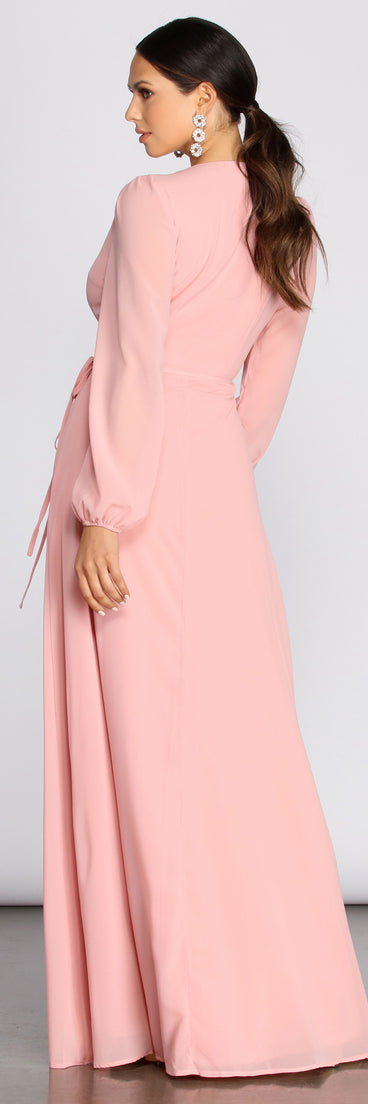 Jordan Chiffon Wrap Dress creates the perfect summer wedding guest dress or cocktail party dresss with stylish details in the latest trends for 2023!