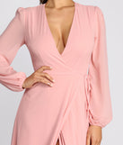 Jordan Chiffon Wrap Dress creates the perfect summer wedding guest dress or cocktail party dresss with stylish details in the latest trends for 2023!