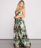 Charena Formal Embroidered Floral Tulle Dress creates the perfect summer wedding guest dress or cocktail party dresss with stylish details in the latest trends for 2023!